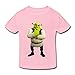 Kids Toddler Shrek Little Boy's Girl's T Shirts LightPink Size 3 Toddler