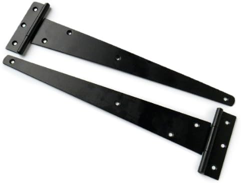 Merriway® BH00125 (4 Pcs) Tee Hinge, 100 mm (4 inch) Black Japanned - Pack of 4 Pieces, 100mm (4")