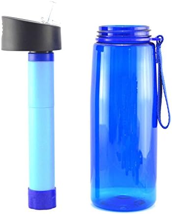 Revive H2O NEW MODEL Replacement Water Filter Also compatible with many other Filtering Water Bottles - Includes Adapter for Squeeze Bottle