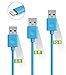 iPhone Cable, Nikolable 3pcs iPhone Lightning Cable for iPhone X 8 8 Plus 7 7Plus 6s Plus 6Plus 6s 6 5s 5c 5 iPad Mini Air iPod (Blue)