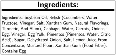 Naturally Fresh Tartar Sauce, 1.5 Ounce -- 100 per case.