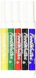 Wilton Set of 5 Bold Tip Food Writer Edible Color Markers, Primary Colors