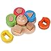 rolimate Educational Preschool Wooden Shape Color Recognition Geometric Board Block Stack Sort Chunky Puzzle Toys, Birthday Gift Toy for age 3 4 5 Years Old and Up Kid Children Baby Toddler Boy Girl