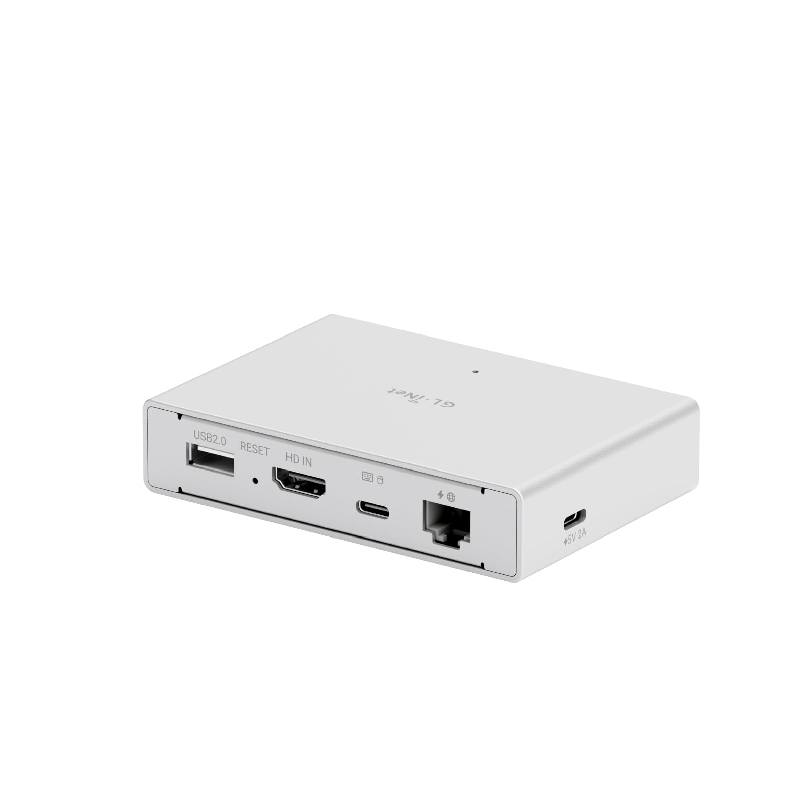 GL.iNet Comet PoE (GL-RM1PE) Remote KVM Control Over Internet - PoE/Type - C Dual Power Option 4K@30Hz,32GB EMMC Tailscale Support for PC Server Remote Access Power Management Adapted KVM Switches