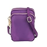 ZORFIN Nylon Small Crossbody Bags for Women Waterproof Cell Phone Purse