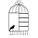 Wall Mount Jewelry Organizer Black, Marrywindix Birdcage Shape Jewelry Display Stand Rack