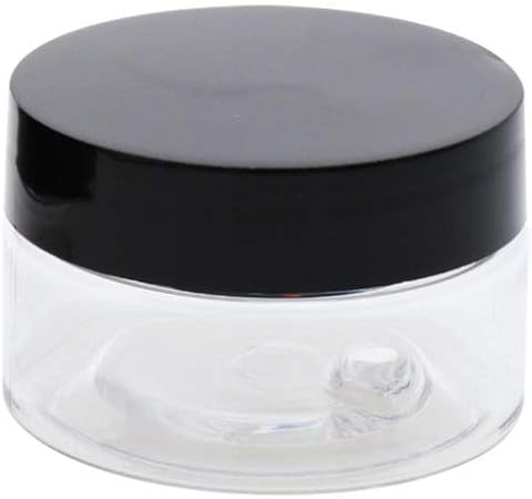 L.TSN Frascos de plástico Transparente de 5 Piezas, frascos de