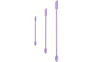 3PCS Silicone Makeup Spatula Mini Scoop - Multifunctional Beauty Tool for Foundation, Creams, and Liquids - Durable Cosmetic 