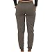 [E308P-HC-M] Coco-Limon Womens Jogger, Fleece, Rib Trimming, Side Pockets, Charcoal, Medium