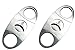 Cigar Cutter 2 Pack - Premium Stainless Steel - Guillotine Double Blade