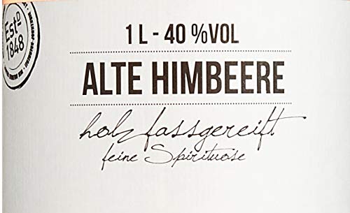 BIRKENHOF Brennerei | Alte Himbeere - feine holzfassgereifte Spirituose | (1 x 1l ) - 40 % vol. – Bild 4