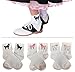 Hip Hop 50's Shop Girls Bobby Socks W/Poodle Applique for Children and Toddlers