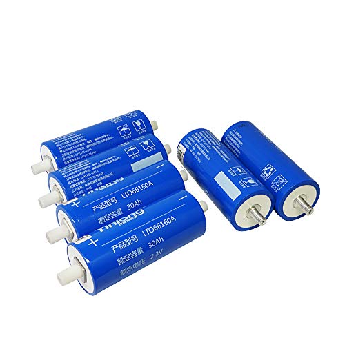 6pcs 2.3V 30AH 35AH 40AH LTO 66160 Lithium Titanate Battery Cell 2.3v 10C 400A for 12v Power Long Cy