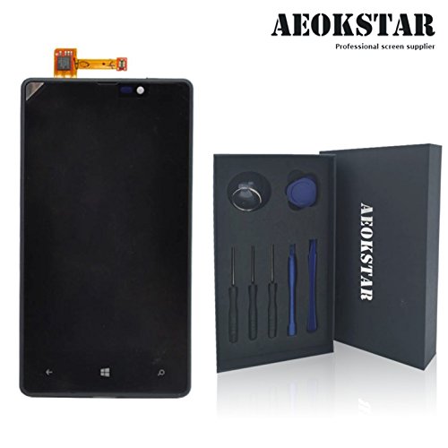 Aeokstar For Nokia Lumia 820 LCD Touch Screen Digitizer Glass Assembly Replacement + Frame & Full Repair Tools Kit (Black+Frame) (BLACK+FRAME) Aeokstar For Nokia Lumia 820 LCD Touch Screen Digitizer Glass Assembly Replacement + Frame & Full Repair Tools Kit (Black+Frame) (BLACK+FRAME)