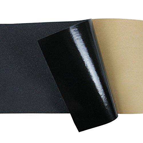 Anti Slip Traction Tape Black Roll Safety Non Skid Self Adhesive Silicon Carbide Sticky Grip Safe Grit 12" x 5', 10', 20', 30', 40', 50' (12" x 10', Without Tool)