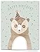 Note Card Cafe Happy Birthday Card Assortment with Gray Envelopes | 36 Pack | Fanciful Birthday Wishes Designs | Blank Inside, Glossy Finish | Bulk Set for Greeting Cards, Occasions, Birthdays