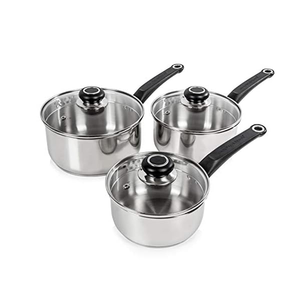 Morphy-Richards-Equip-3-Piece-Pan-Set-Stainless-Steel-Set-of-3 Morphy Richards 970003 Equip 3 Piece Pan Set-Stainless Steel, Set of 3