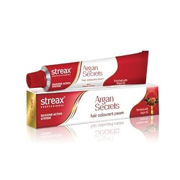 Streax Argan Secrets Hair Colourant Cream (Intense Copper Blonde No.7.44)