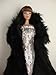 Black Floor Length Fur Coat and White Sequined Gown Made for Barbie Doll