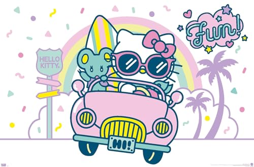 Trends International Hello Kitty: 20 Kawaii Vacation - Fun Wall Poster, 34L x 2…