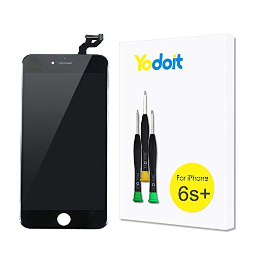 Yodoit LCD Touchscreen Digitizer Front Komplettes Glas Reparatur Display Schwarz Ersatzbildschirm Für iPhone 6s Plus mit Werkzeugset
