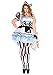 Leg Avenue Plus Size Women's Psychedelic Alice in Wonderland Costume, Blue/Black, 1X / 2X