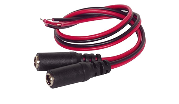 Cable 30cm con DC Enchufe Casquillo Hueco 5.5 x 2.1 2 Set ...