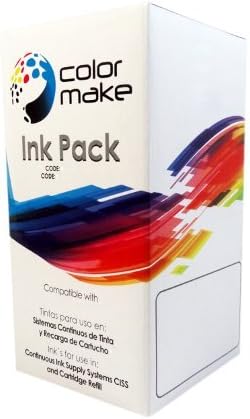 Ink Pack 6 Bottle 60 ml (12.67 fl oz) CMHP-900 3BK/CY/MA/YE for HP 26/29/14/20/56/27/21/45/11/78/49/14/57/28/22