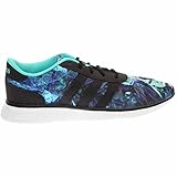 adidas Women's Lite Racer Casual Sneaker,Vivid Mint/Black/White,9 M US