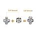 FOTYRIG Camera Convert Screw 1/4 to 3/8 Adapter Tripod Screw Adapter Thread Adapter Reducer Bushing Screw for Camera Tripod Ballhead Mount Monopod DSLR SLR (10 packs)