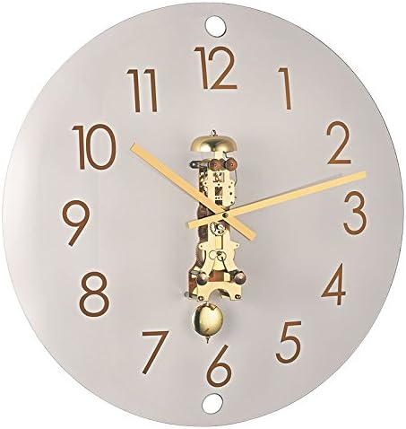 Hermle Modern Wall Clock with Mechanical Drive Glass Clock 55 cm 30907-000791
