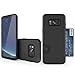 Galaxy S8 Case, Molan Cano [Crazy Bumper] Dual Layer PU Case Wallet Cover with 1 Card Slot for Samsung Galaxy S8 - Metallic Black