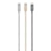 Belkin Apple Certified MIXIT Metallic Lightning to USB Cable, 4 Feet (Gray)