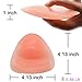 Smarimple Silicone Bra Pads Inserts Bikini Gel Inserts Kit Waterproof Triangle Breast Chest Push Up Pads Enhancers with Nipple Covers