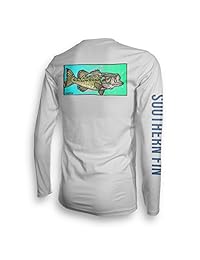 Camiseta de pesca de manga larga para hombres y mujeres, UPF 50 Dri Fit Performance Ropa   ropa de pesca en el sur