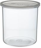 Carlisle 030207 Solid Color Commercial Round Storage Container with Lid, 2.7 Quart Capacity, Clear