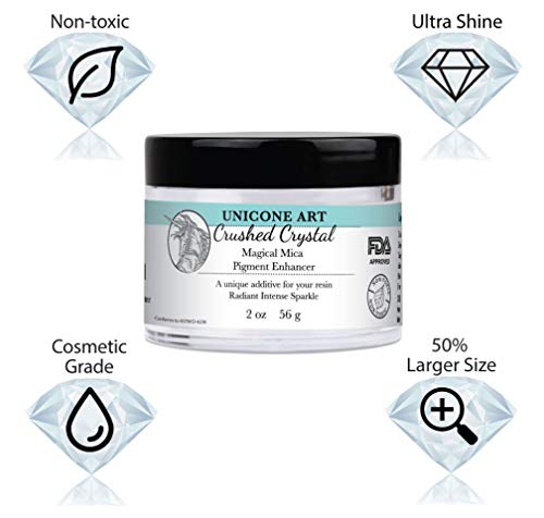 Crushed Crystal Magical Mica Pigment Enhancer for Resin - Large 2oz. Size - Non Toxic - Multi Use -  - //medicalbooks.filipinodoctors.org