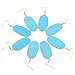 SUNYIK Women's Blue Howlite Turquoise Oval Dangle Earrings Gold Plated