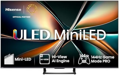 50U7Q - MiniLED Smart TV 50 Pulgadas, Hi-QLED MiniLED, Modo Juego 144 Hz Nativos, Subwoofer Integrado, Hi-View AI Engine, IMAX Enhanced, Filmmaker Mode, Dolby Vision IQ, HDR 10+ Adaptive