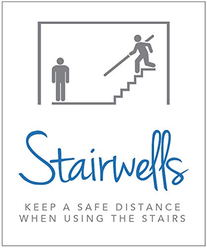 Stairwells Keep a safe distance when using the stairs