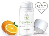 Face Cream Daily Moisturizer | Best Facial Moisturizer | Best Face Creams | Moisturizing Cream that Fades Age Spots, Dark Circles, Sun Damage - All Organic Essentials - 2 Oz