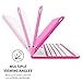 iPad Mini 1 / 2 / 3 360 Rotatable Keyboard Case, Snugg - Ultra Slim Keyboard Cover Case with Bluetooth Connectivity (Hot Pink) For Apple iPad Mini 1 / 2 / 3 Retina