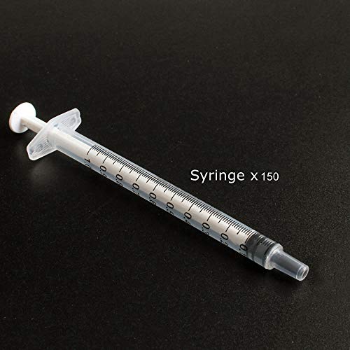 BSTEAN 1ml 1cc Syringe with Luer Slip Tip, No Needle, NonSterile (Pack of 150) Pricepulse