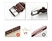 Women's Small Brown Replacement Watch Band with Crocodile Embossed Genuine Leather 12mm
