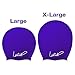 Long Hair Swim Cap - Swimming Caps for Women Men - Extra Large Swimming Caps Waterproof Silicone Swim Cap - Dreadlocks - Suits Recreational Swimmers (Bluebonnet Blue XL)