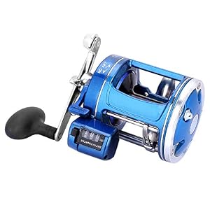 Moulinet De Pêche, Moulinet De Pêche De Roue De Tambour D’alliage D’aluminium Pêchant En Mer 12bb Avec Le Compteur De…