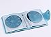 Finger Angel Nail Art Stamp Plate Collection For About 7.0cm Round Stamping Image Plates Manicure Nail Designs DIY Stamper Organizer Light Blue