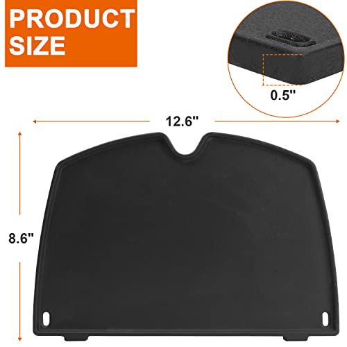 6558 Cast Iron Cooking Griddle for er Q100 Q1000 Q120 Q1200 Series Gas Grills, Replacement