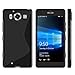 Microsoft Lumia 950 Case, Cimo [Wave] Premium Slim TPU Flexible Soft Case for Microsoft Lumia 950 - Black