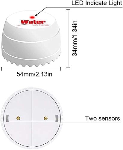 ERAY Wasserleck Detektor kabellos 433 MHz Zubehr fr T1H3 Tuya Smart Home Security Alarmanlage